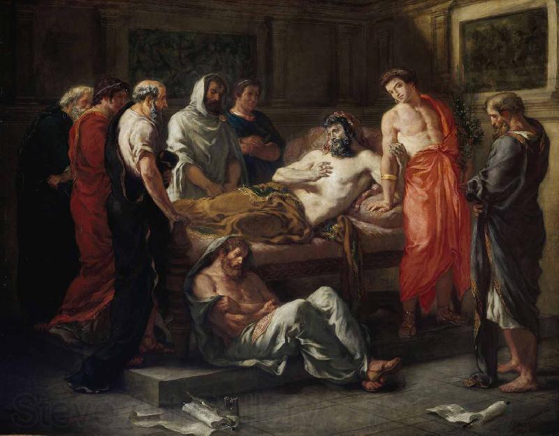 Eugene Delacroix Last Words of the Emperor Marcus Aurelius Norge oil painting art
